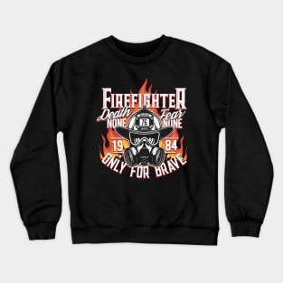 Volunteer Fire Brigade Firefighter Gift Crewneck Sweatshirt